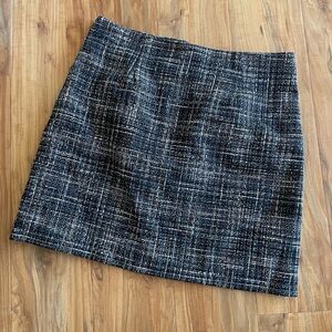 H&M Black and White Tweed Skirt